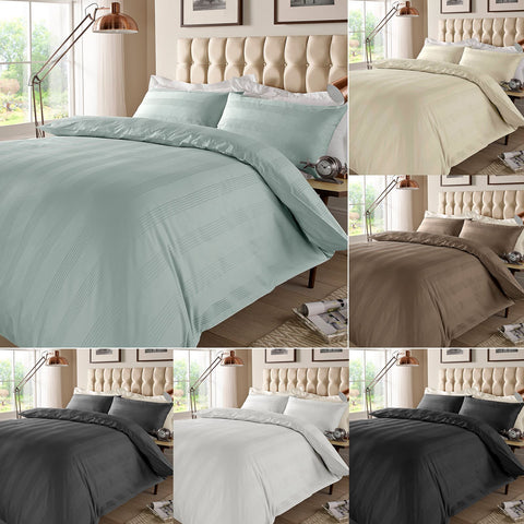 400TC - 100% Cotton Multi Stripe Duvet Set