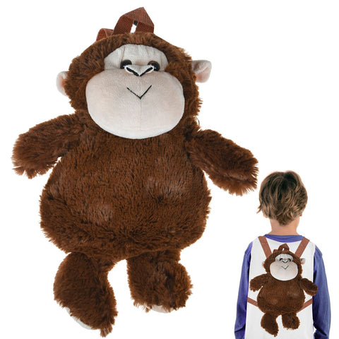 Kids Animal Rucksack Backpack Plush Cute Zoo Toy Lunch Bags