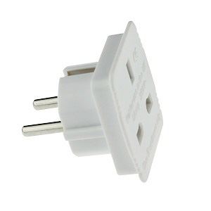 Euro Travel Adaptor Adapter UK to Europe 2 pin