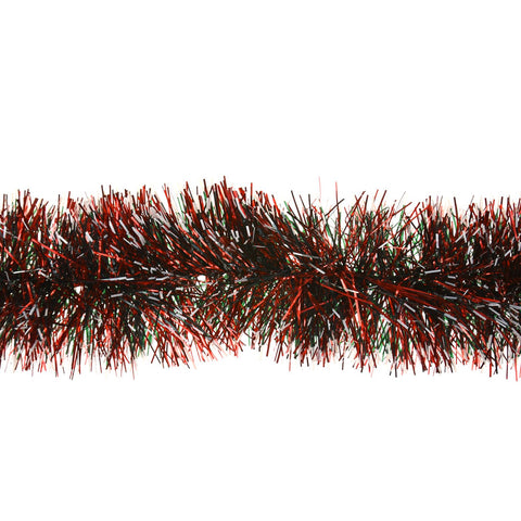 2M 6 Ply Coloured Snow Tipped 11cm Tinsel Garland