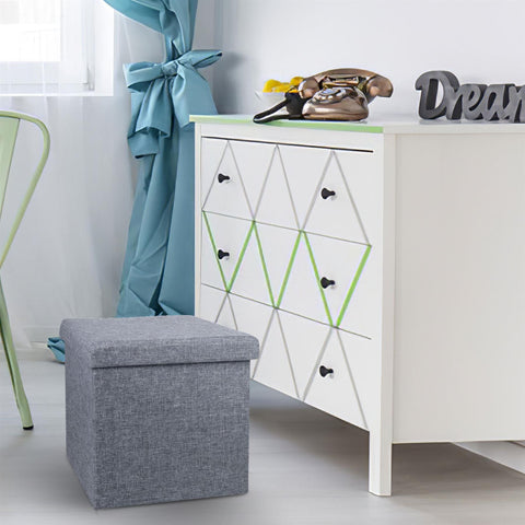 Foldable Storage Single Ottoman