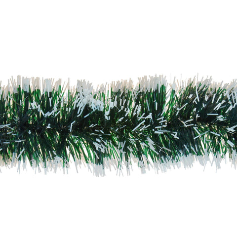 6 x 3 Meters 6 PLY 10 cm Snow Tipped Tinsel