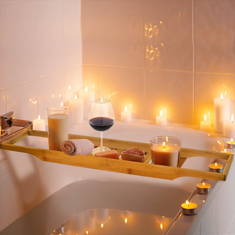 Bath Tray Rack for Food and Drinks