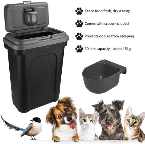 Pet Food Storage Container with Scoop