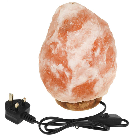 Himalayan Salt Lamp Crystal Pink Hand Carved