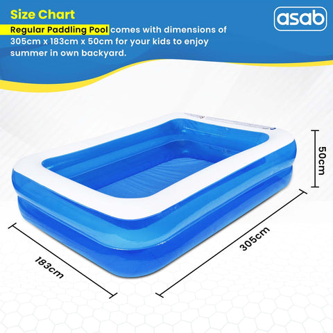 Large 3m Family Inflatable Swimming Pool