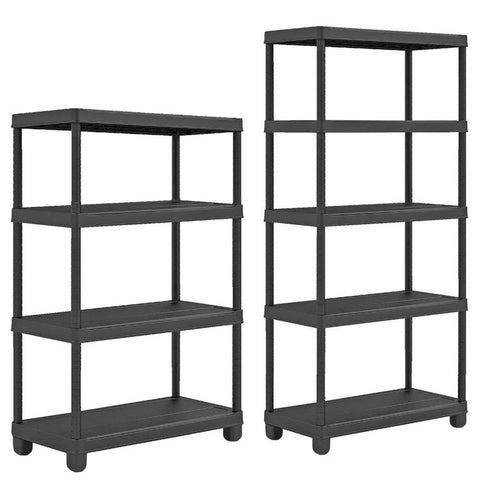 Black Plastic Shelving Unit