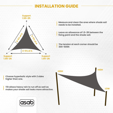 Sun Shade Sail Canopy Waterproof Patio UV