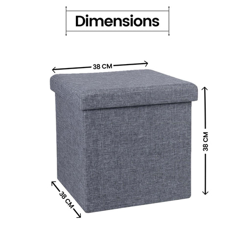 Foldable Storage Single Ottoman