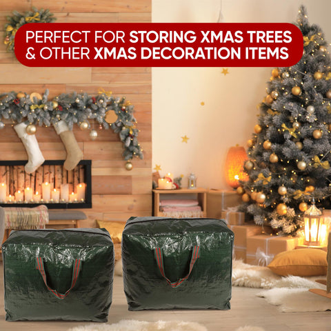 3 PC Set Storage Bags for Christmas Xmas Tree & Decorations