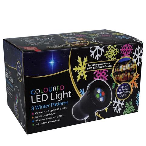 Starlight Multicoloured Laser Light - 8 Winter Patterns