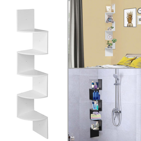 5 Tier Floating Wall Shelf