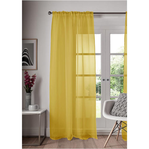 Slot Top Voile Curtains