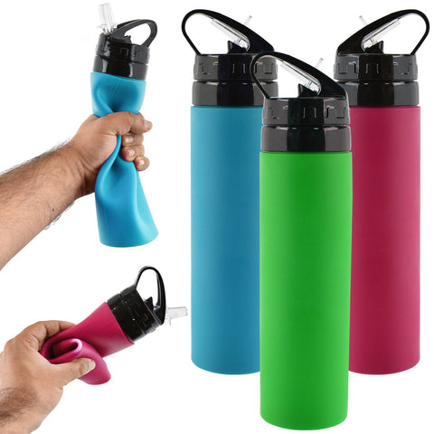 Silicone Squeezy Water Bottle