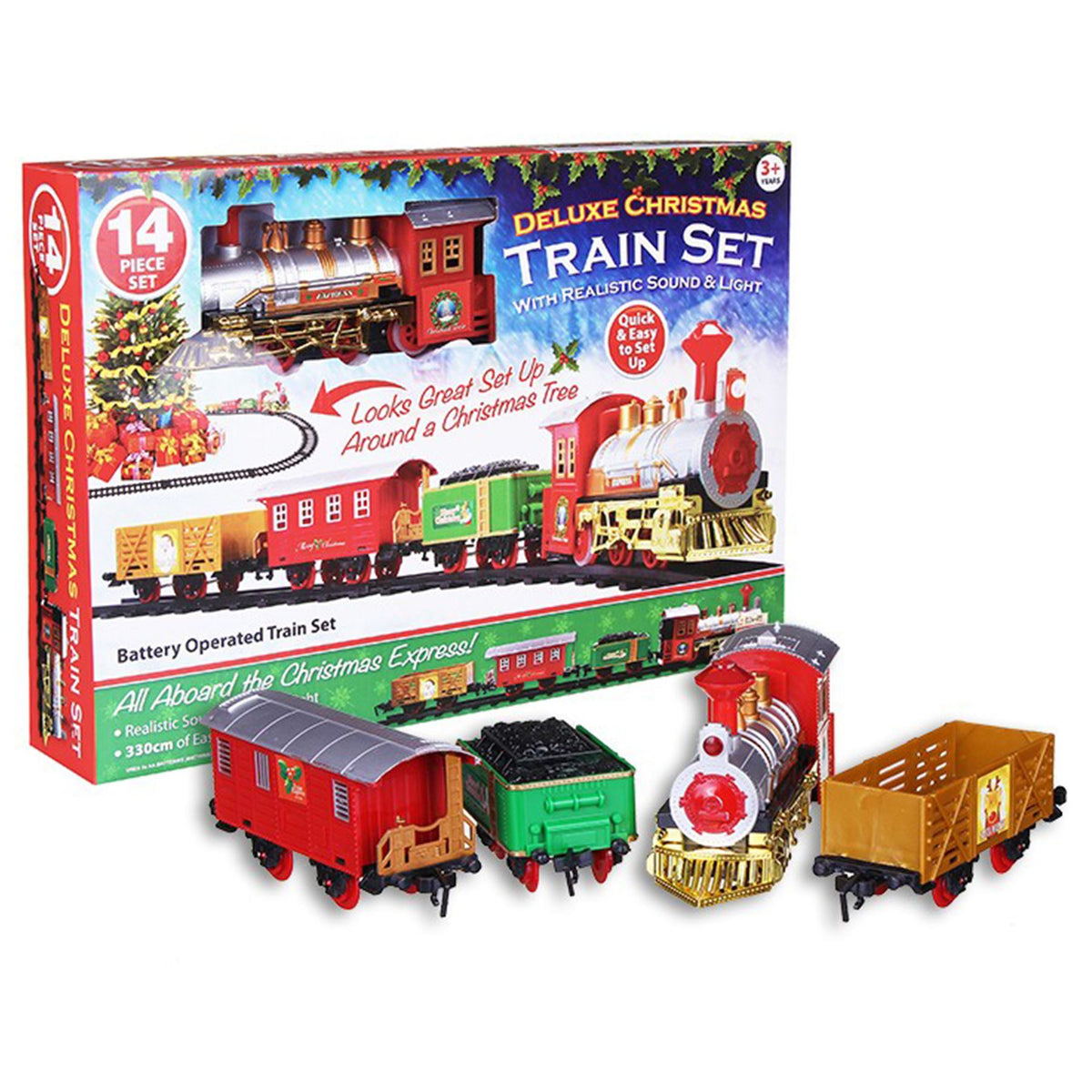 14pc Christmas Express Train Set