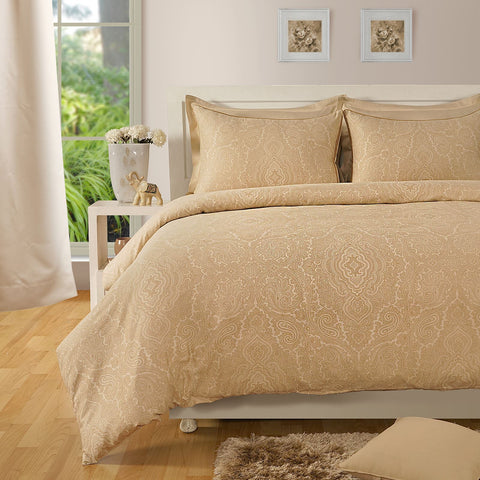 400 Thread Cotton Rich Paisley Print Duvet Cover Set