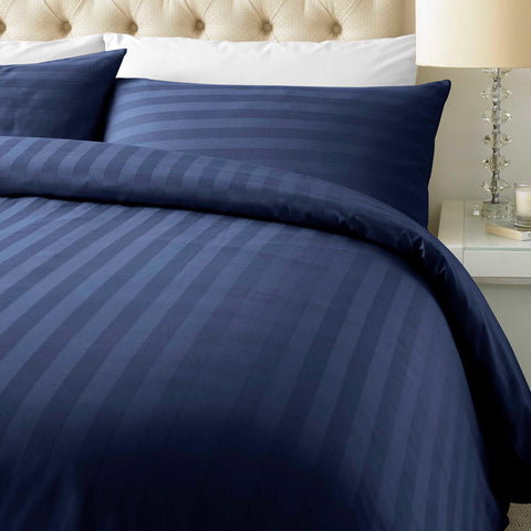 800 Thread Cotton Rich Satin Stripe Duvet Cover Set