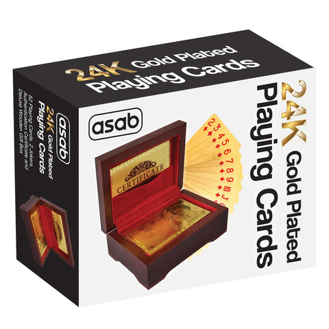 24k Gold Plated Playing Cards