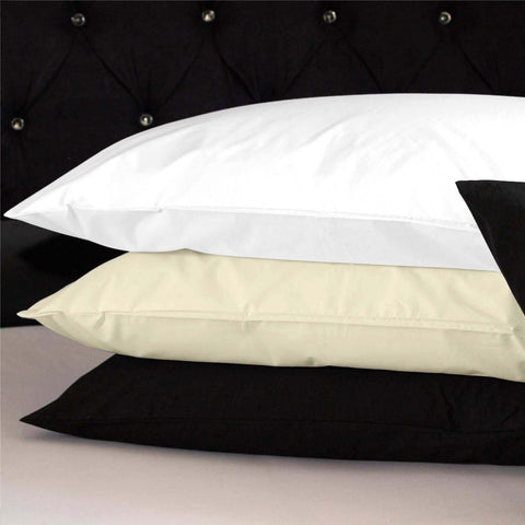 Cotton Satin Fitted Bed Sheets Pillow Cases Set