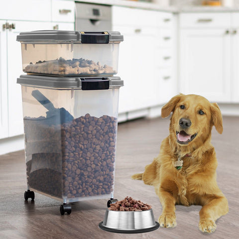 Airtight Plastic Pet Food Storage Container