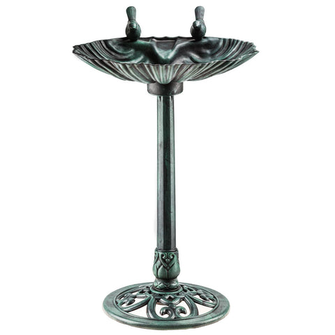 Victorian Style Two Birds Bird Bath