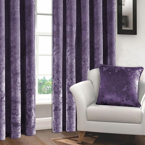 Cushed Velvet Curtains