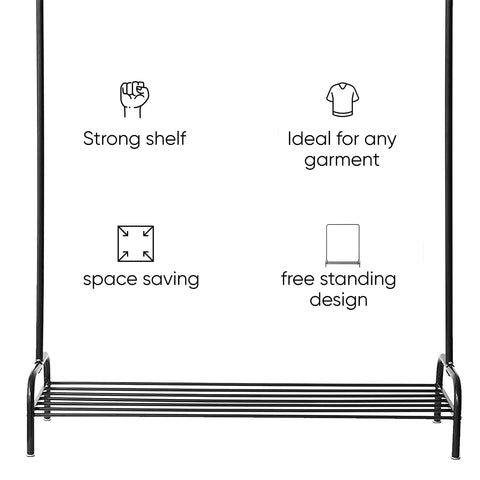 Metal Hanging Rail Clothes Drying Rack