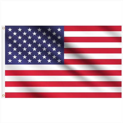 5 X 3Ft Large Flag Polyester Fabric Eyelets Banner Us Ameriunited States