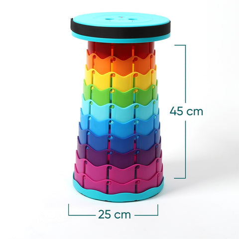 LED Telescopic Stool Hiking Camping Stool