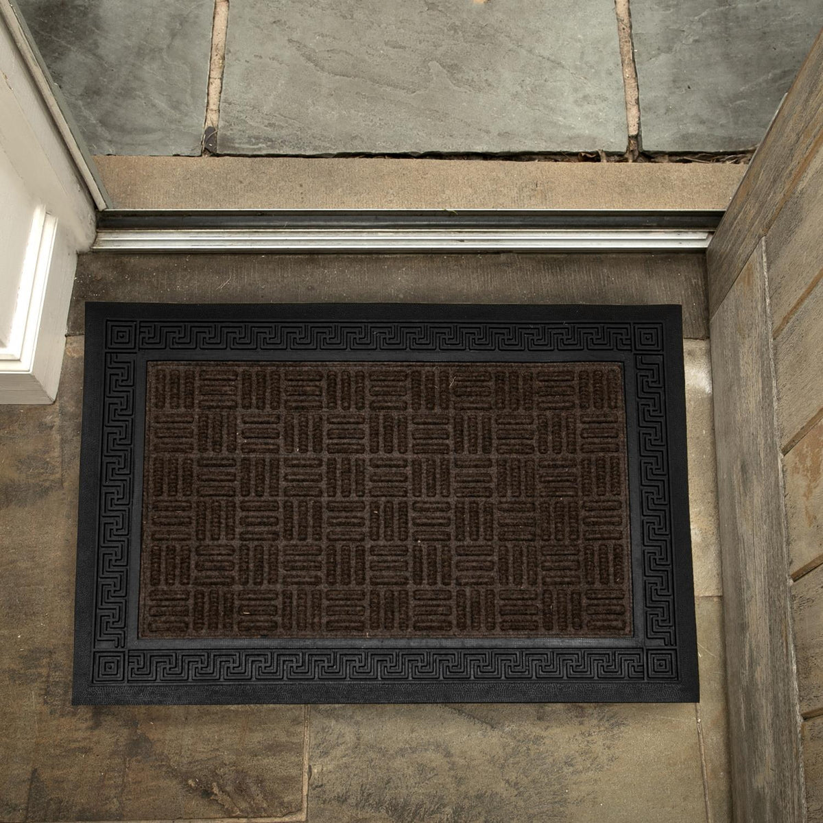 Non Slip Floor Door Mat Hallway Brown