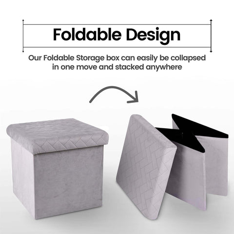 Foldable Ottoman Storage Box