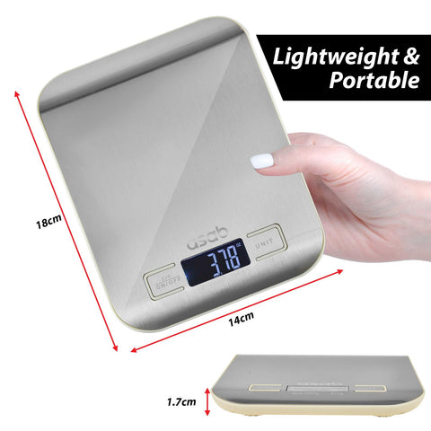 Electronic Kitchen Scale 1g 5000g Pocket LCD