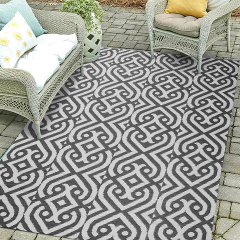 Outdoor Rug 210Cm X 150Cm - Grey