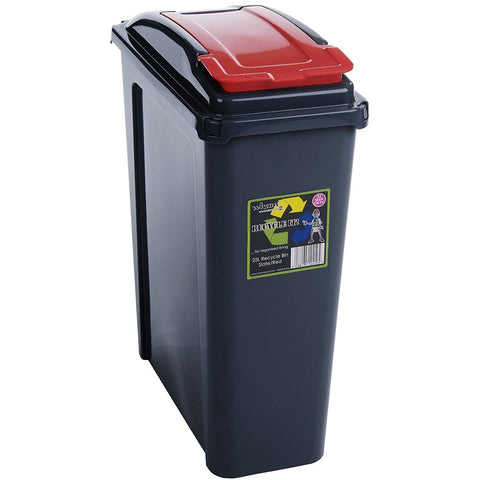 Pedal Bin Slim Lid Soft Close Holder Waste Paper Dustbin