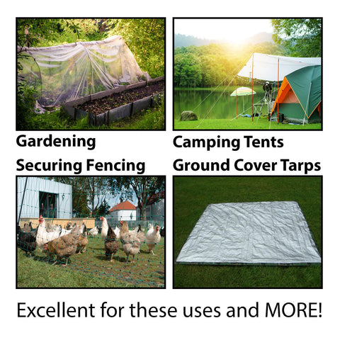 6 x Fluorescent Ground Tent Pegs