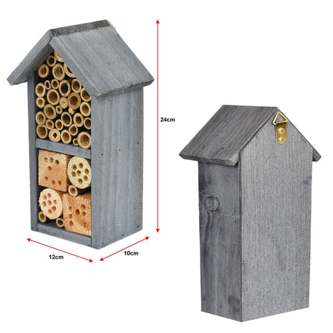 Wooden Insect Bee House Bug Hotel 2 Storey