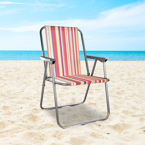 Spring Beach Chair Red Stripes