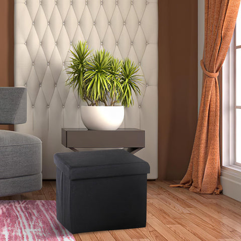 Foldable Storage Single Ottoman