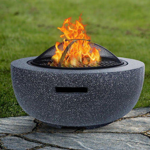 Fire Pit BBQ Grill Round Brazier