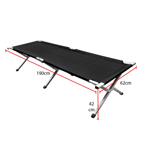 Aluminum Single Folding Bed Fishing Camping