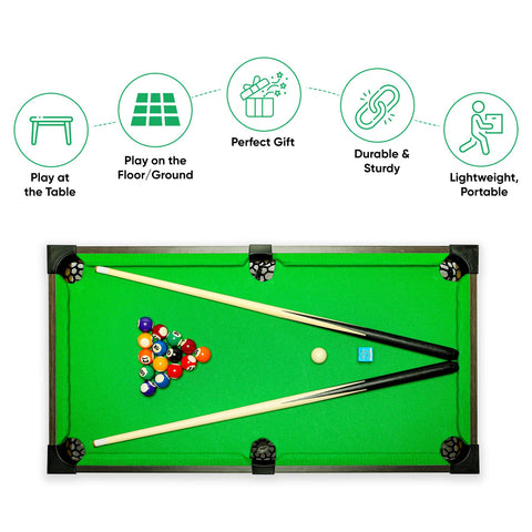 Lightweight Tabletop Pool Snooker Billard Game