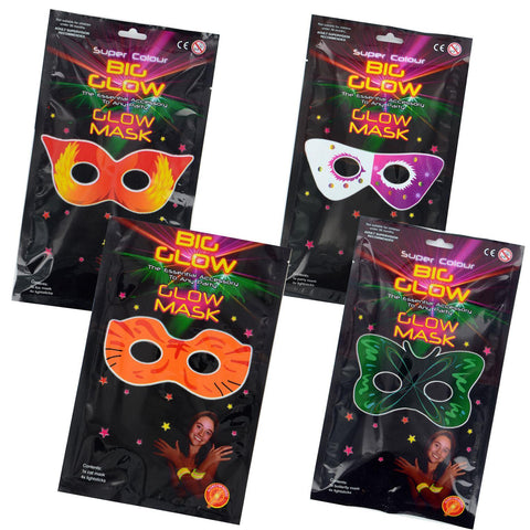 Colourful Glow Stick Eye Mask Fancy Dress