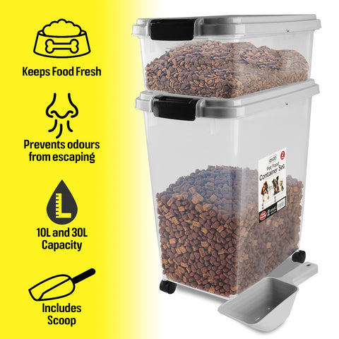 Airtight Plastic Pet Food Storage Container