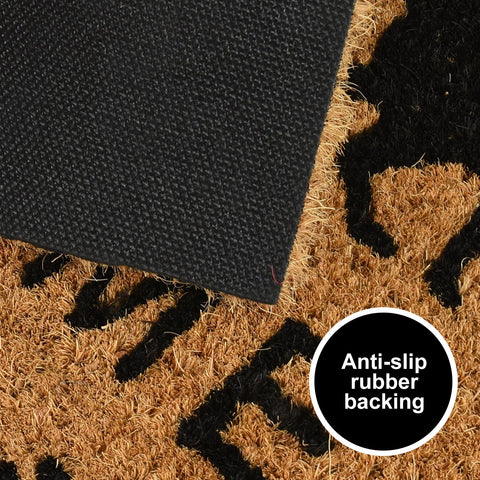 Door Mat Black Cat Welcome