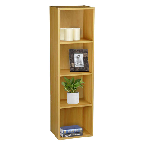 4 Tier Book Case 30 X 23.5 X 106Cm Beech