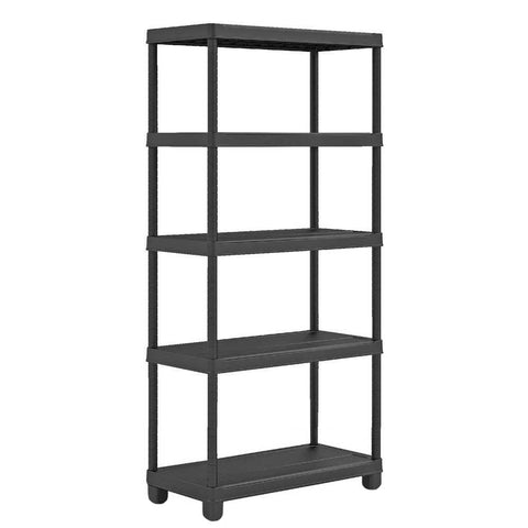 Black Plastic Shelving Unit