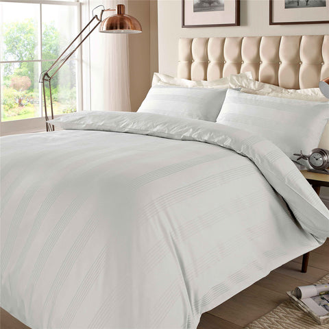 400TC - 100% Cotton Multi Stripe Duvet Set