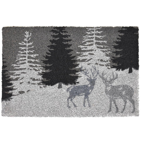 Door Mat Reindeer Snow