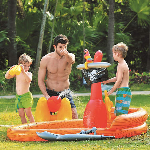 Inflatable Pirate Ship Boat Paddling Pool