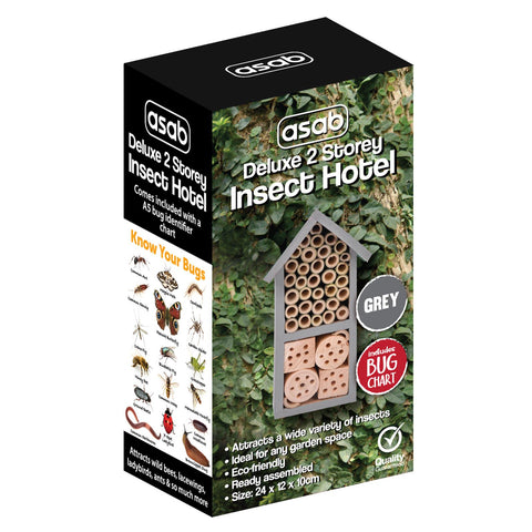 Wooden Insect Bee House Bug Hotel 2 Storey